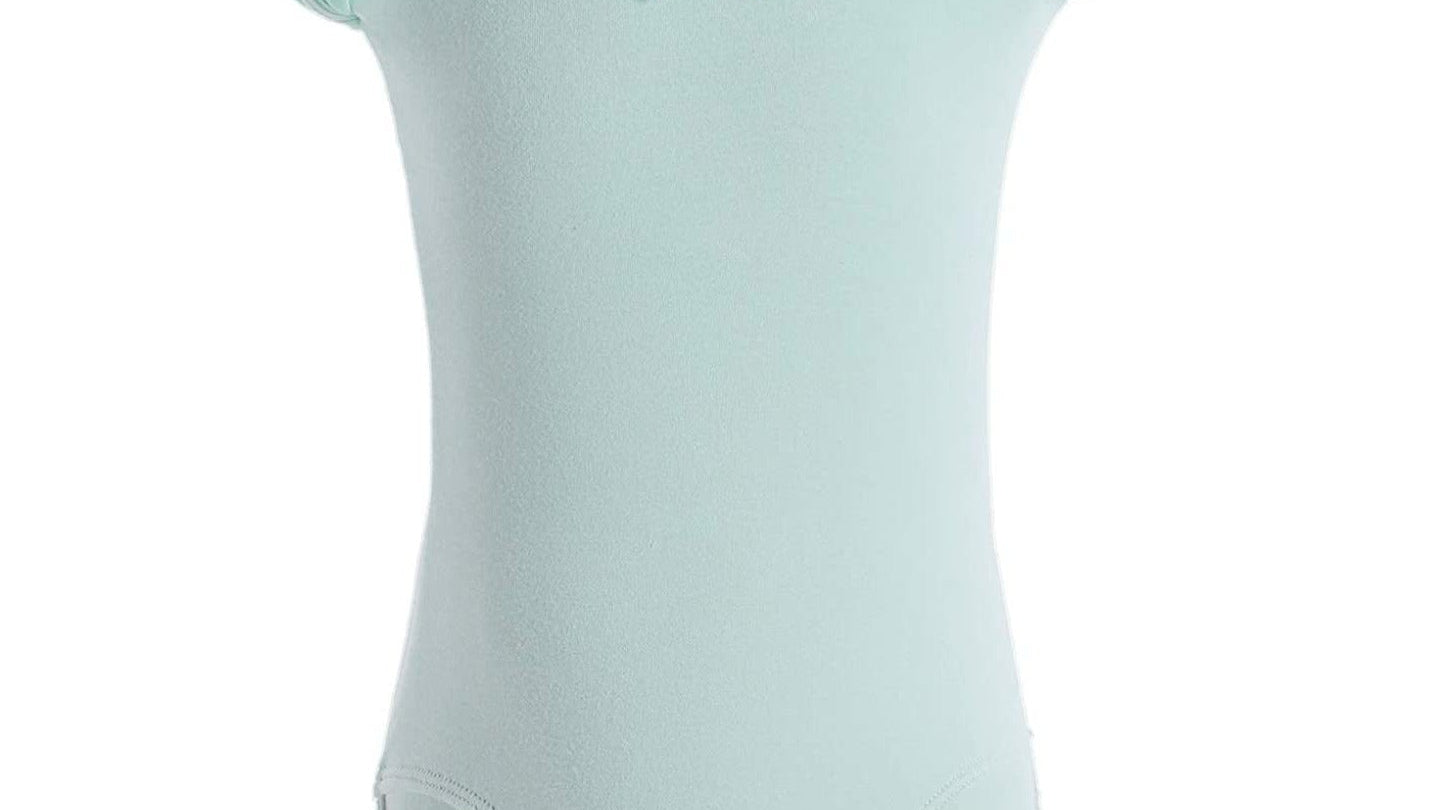 Dancina Girls Ballet Leotard with Flutter Sleeve and Full Front Lining in Mint