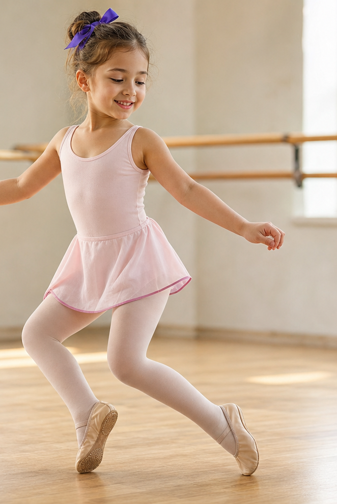 best leather ballet slippers with non slip soles for little girls