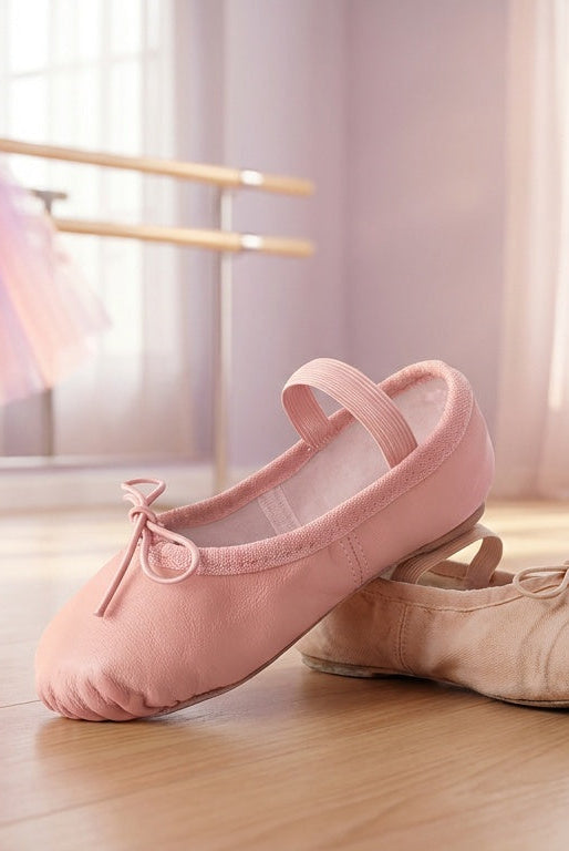 leather vs canvas ballet slippers for little girls which is better