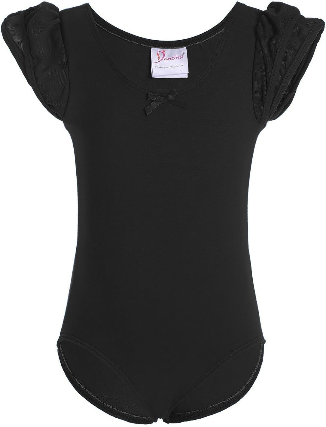 Flutter Sleeve Ballet Leotard Black