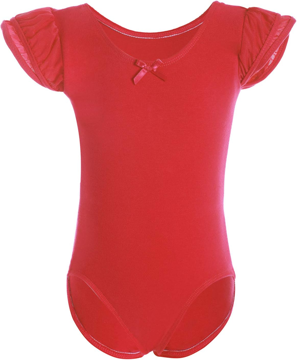 Flutter Sleeve Ballet Leotard Red