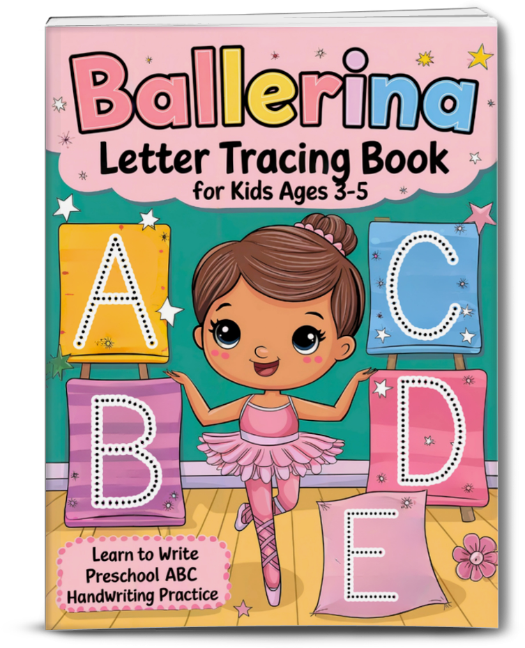 Ballerina Letter Tracing Book for ids Ages 3-5