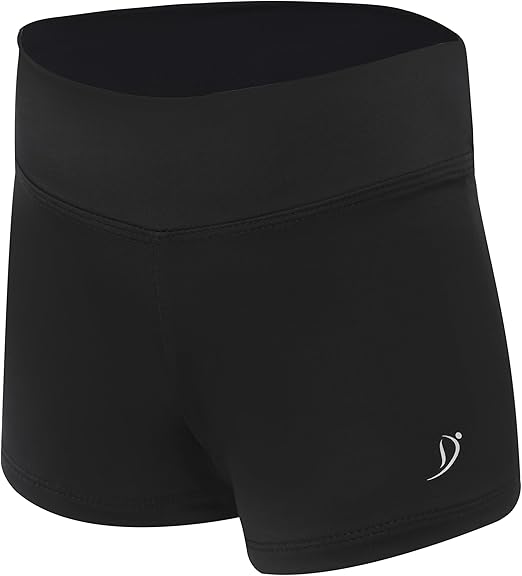 Black Gymnastics Shorts for Girls - Dancina