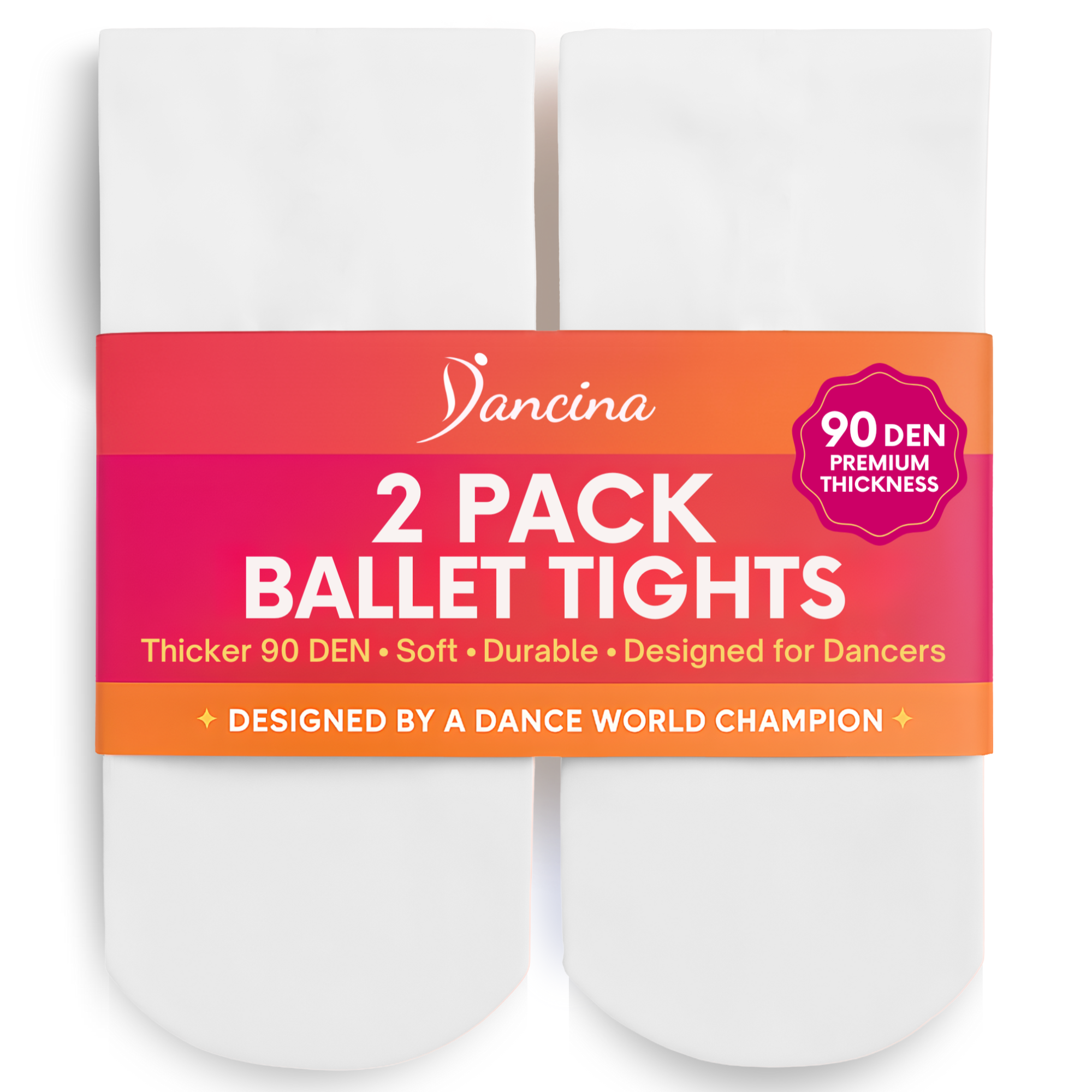 white dance tights