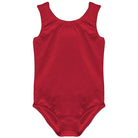 Dancina Leotard Tank Top Ballet Gymnastics Front Lined Comfy Cotton Ages 2-10 in Red