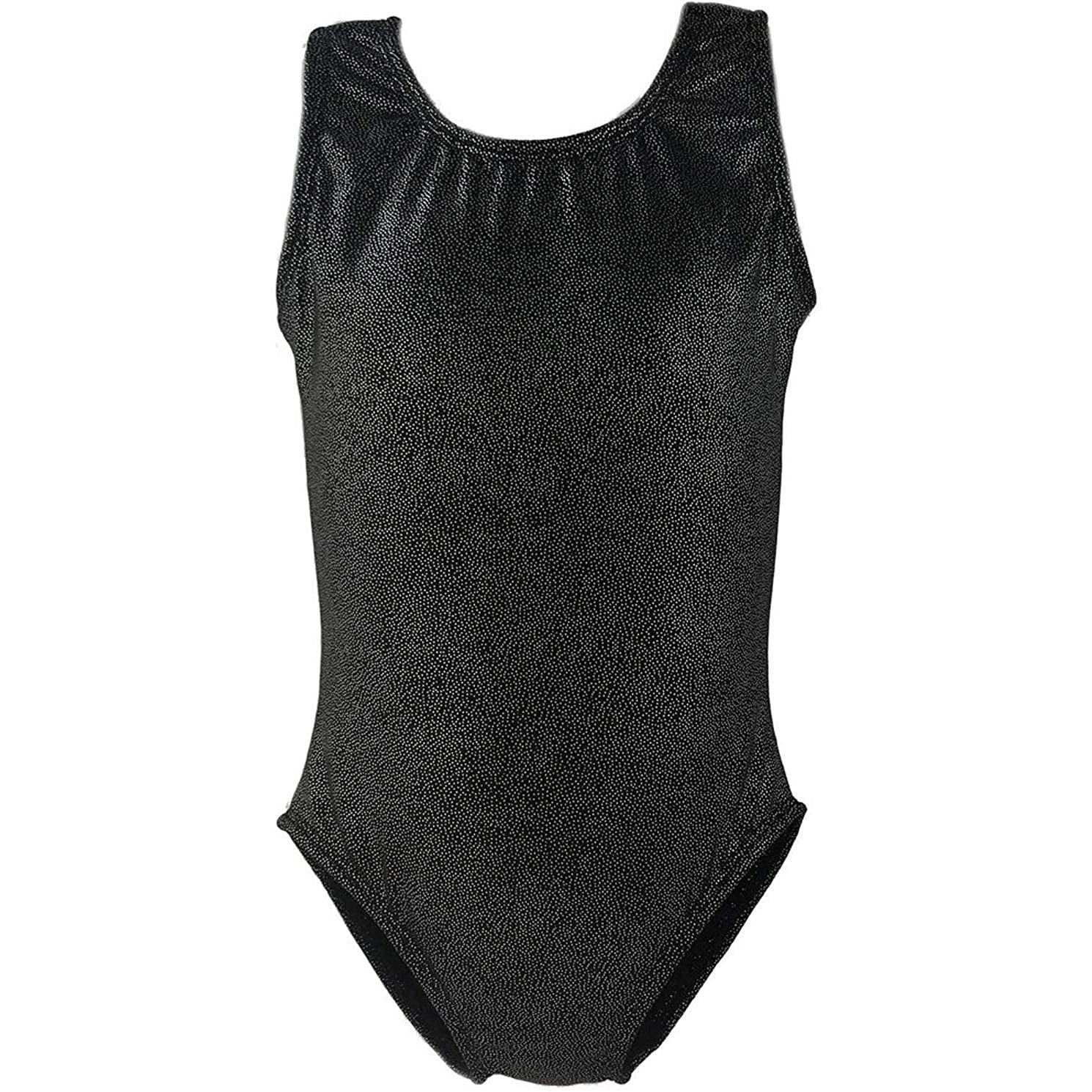Gymnastics Leotards for Girls "Sparkle Black (Ages 3-12)