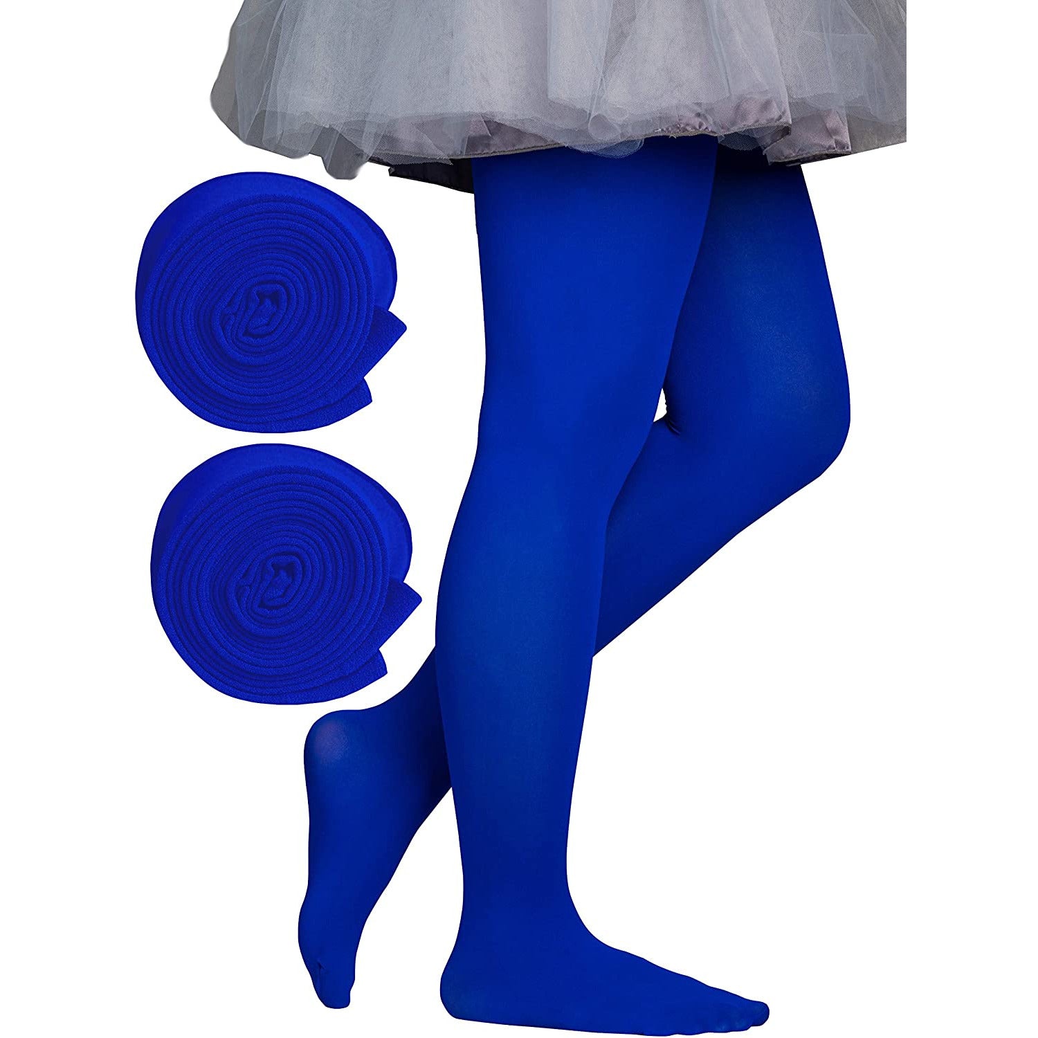 Dancina Toddler & Girls Microfiber Tights in Blue
