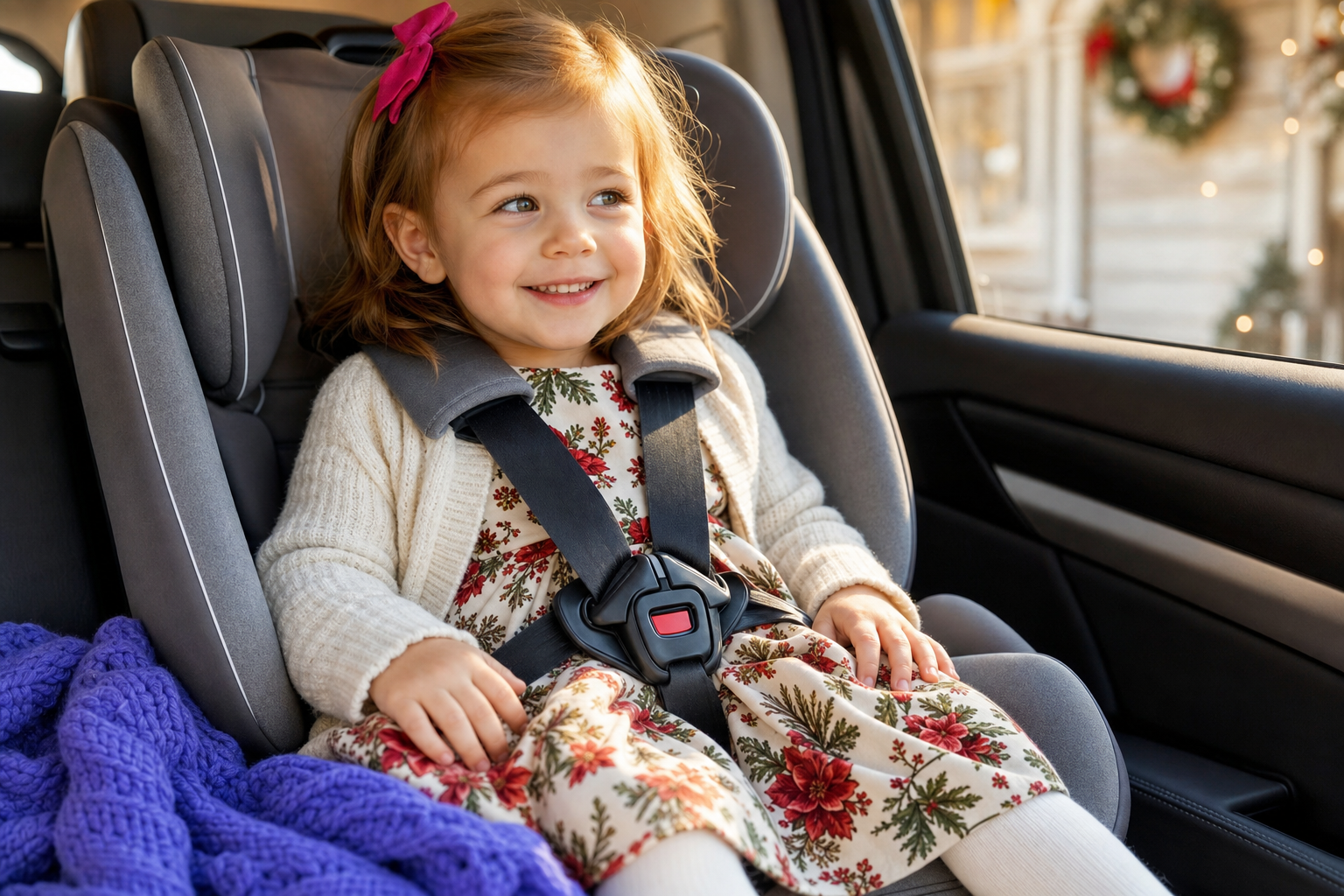 Christmas dress with long sleeves for cold weather toddler