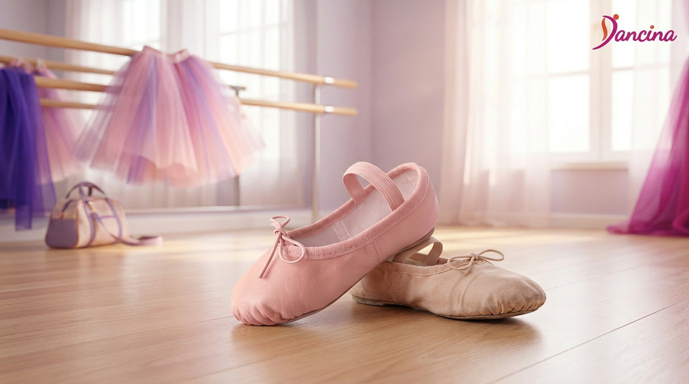leather vs canvas ballet slippers for little girls which is better