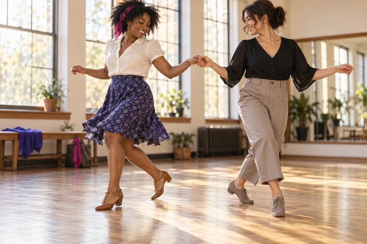 leather vs suede swing dance shoes for women