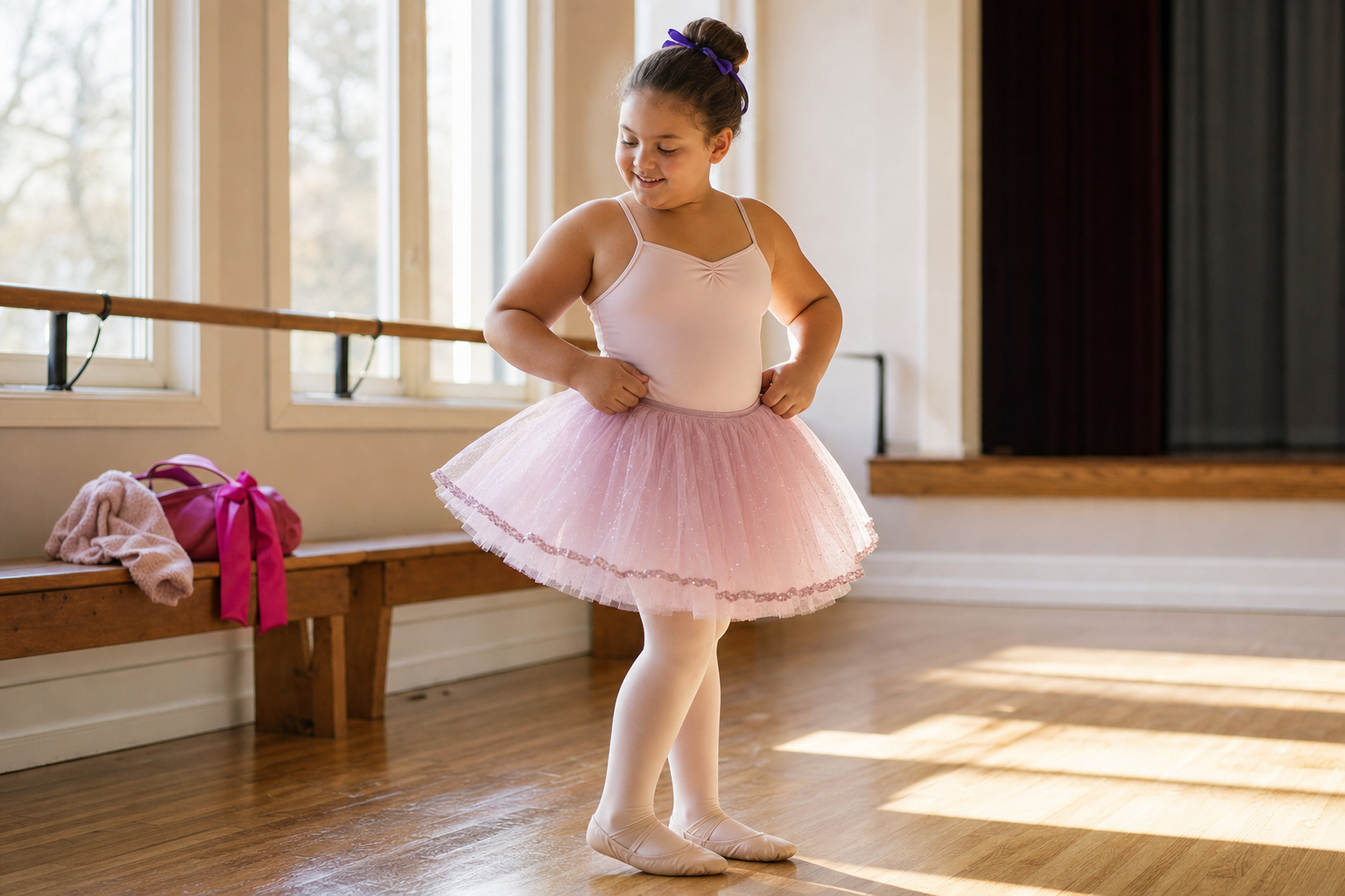 what dancewear should a big girl wear for a recital with a tutu