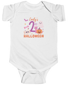 2nd Halloween personalized custom name baby onesie