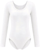 white long sleeve leotard