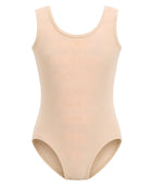 beige tank top leotard