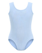 light blue girls tank top leotard