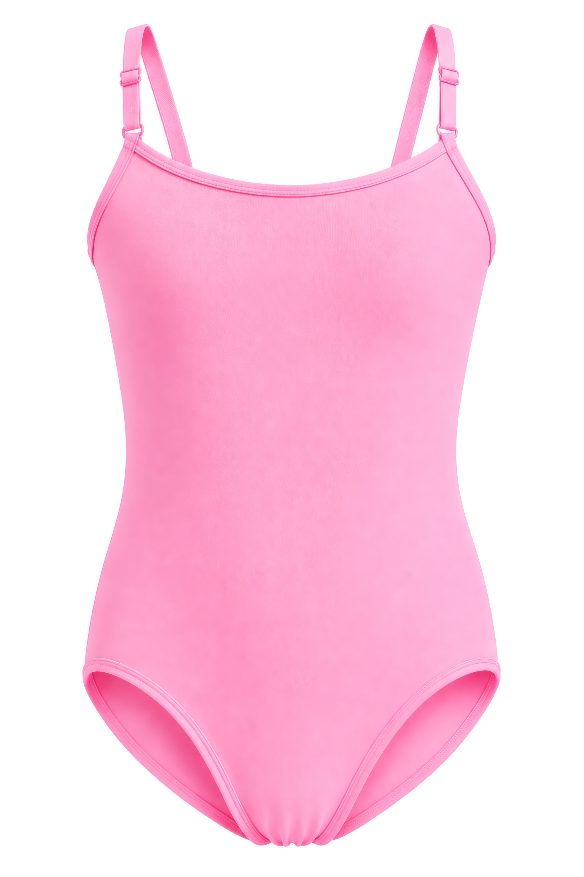 Cotton Camisole Leotard Camisole with Full Front Lining in Pink
