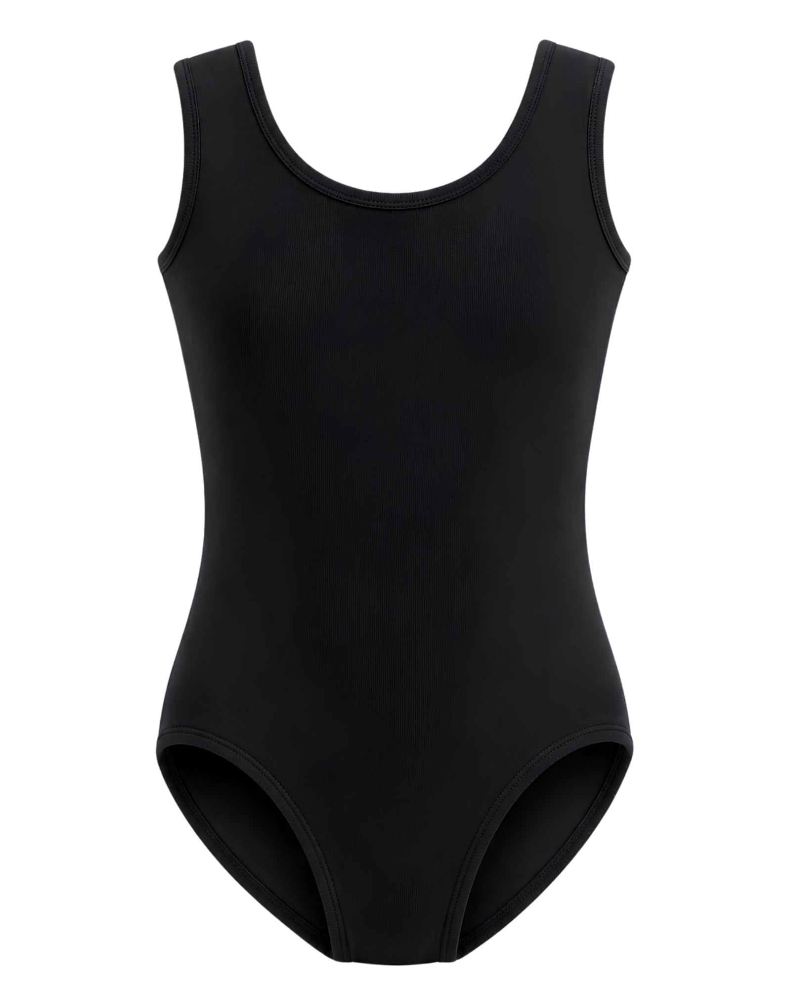 girls tank top leotard in black