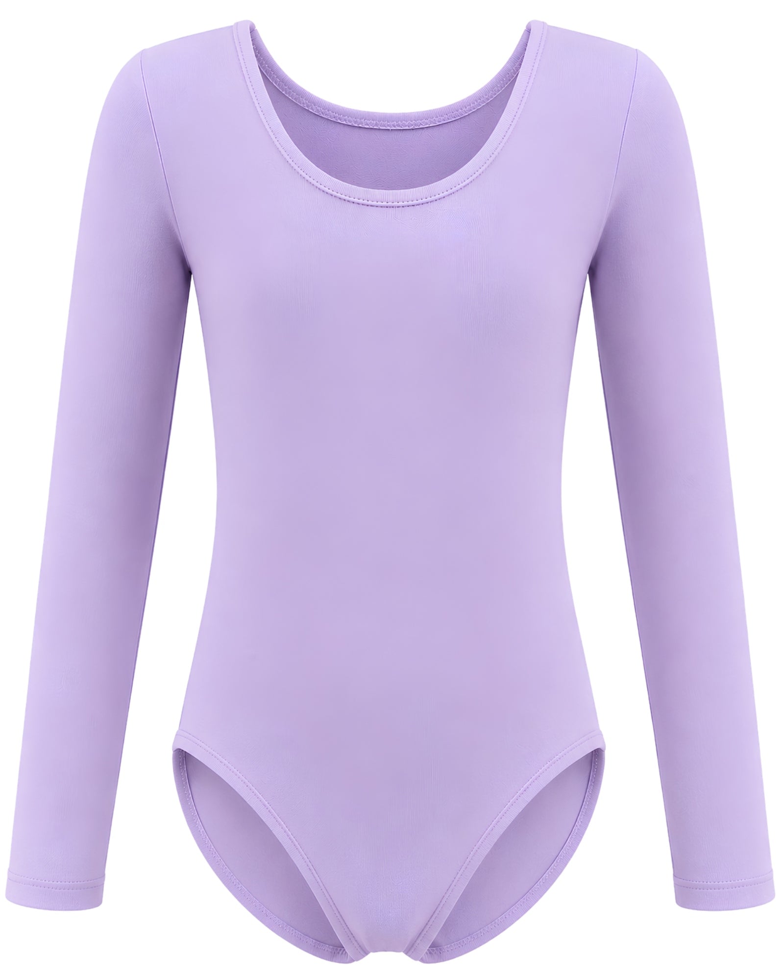 purple long sleeve girls leotard