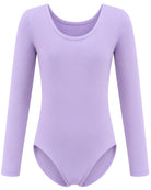 purple long sleeve girls leotard