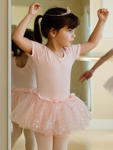 ballet dress pink Tutu | Leotard With Tutu Skirts | Toddler Ballet Dress | Ballerina Dress this pink beauty features a playful bubble hem and drop waist silhouette Dancina Leotard Sparkle Tutu Short