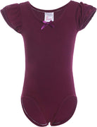 Flutter Sleeve Ballet Leotard Purple