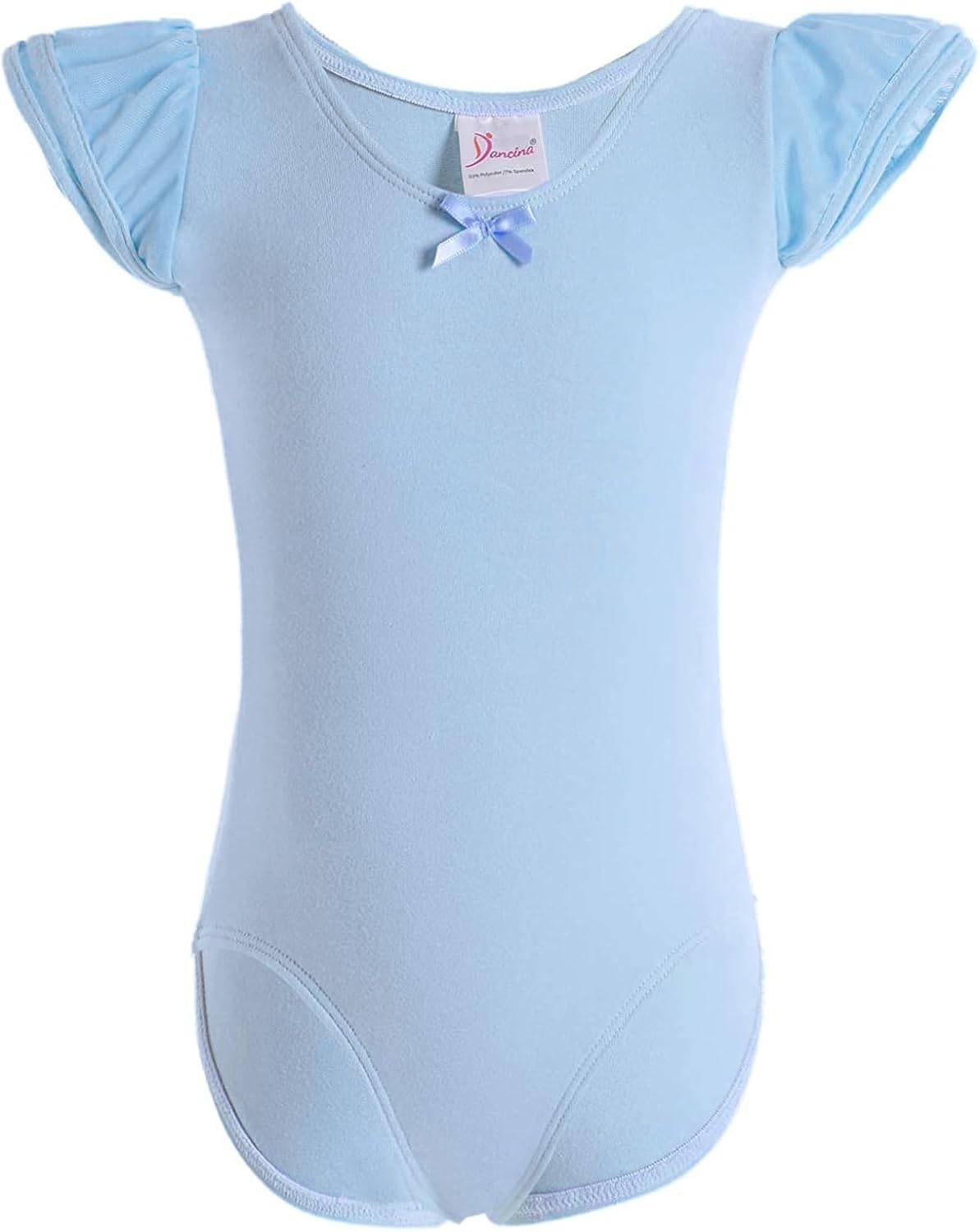 Flutter Sleeve Ballet Leotard Light Blue