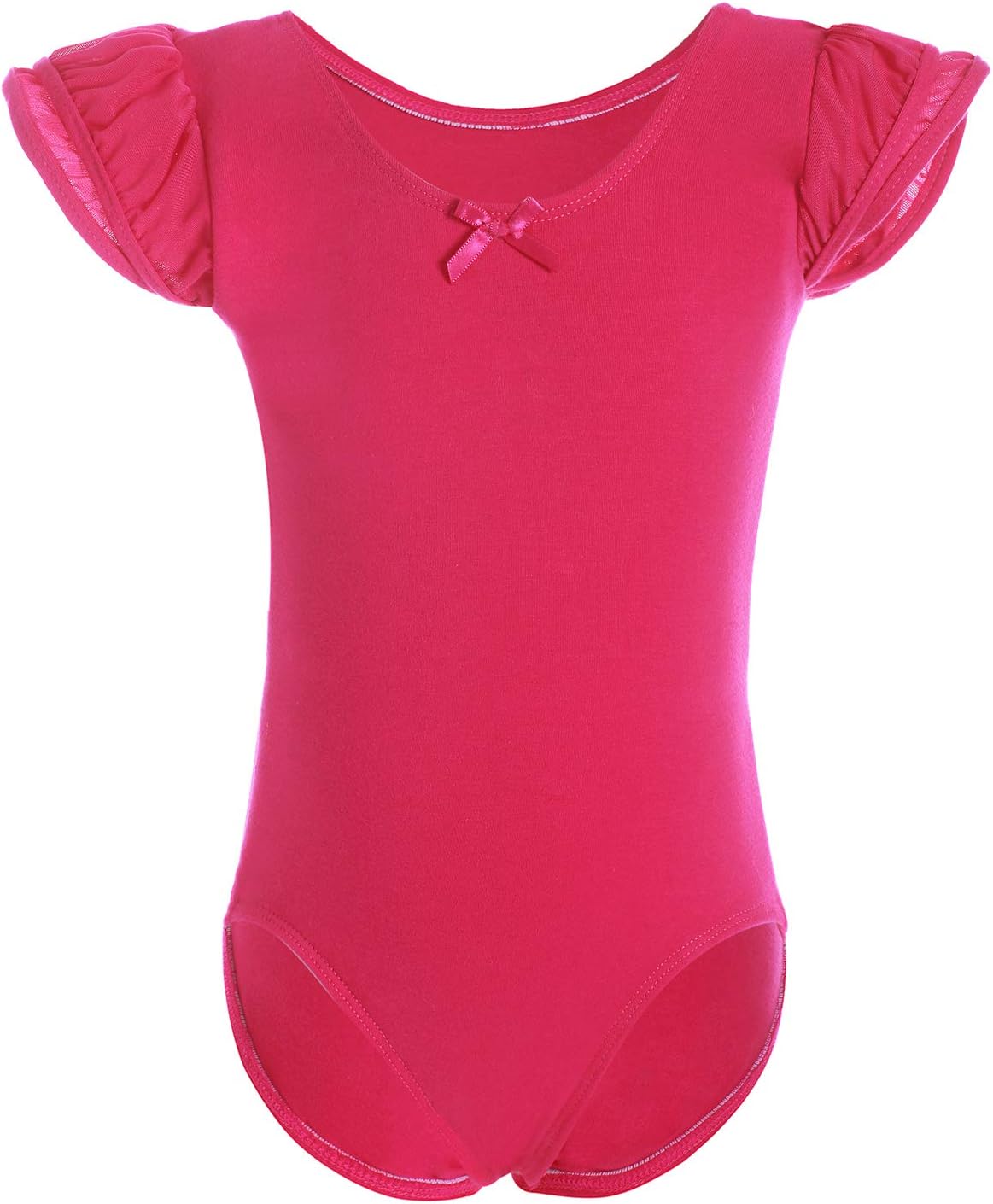 Flutter Sleeve Ballet Leotard Hot Pink