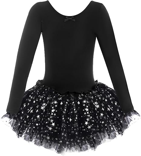 Dancina Sparkle Tutu Ballet Dress for Girls and Toddlers (Long Sleeve)