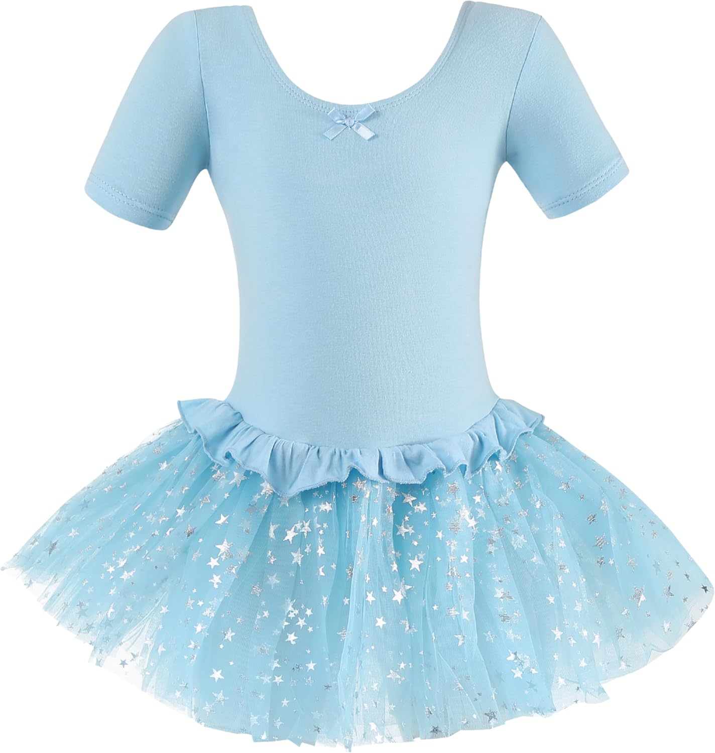 Light Blue Glitter Tutu Dress for Girls – Dancewear with soft tulle glitter tutu