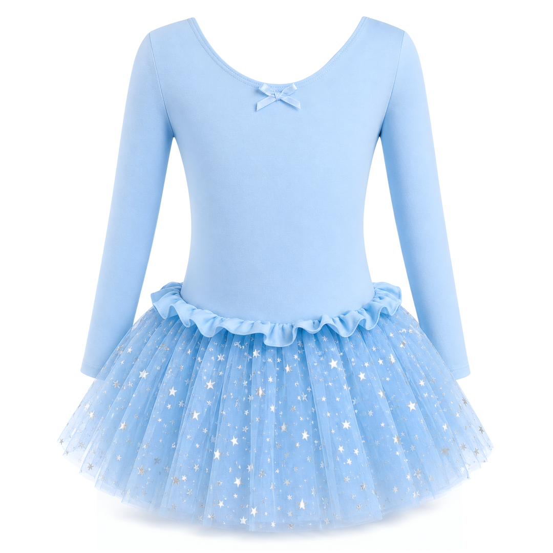 ballet dress long sleeve Sparkle Tutu for Girls and Toddlers (Long Sleeve) Color:Red (long) color-description:Jet Black Dusty Rose Drift Serenity circle skirt