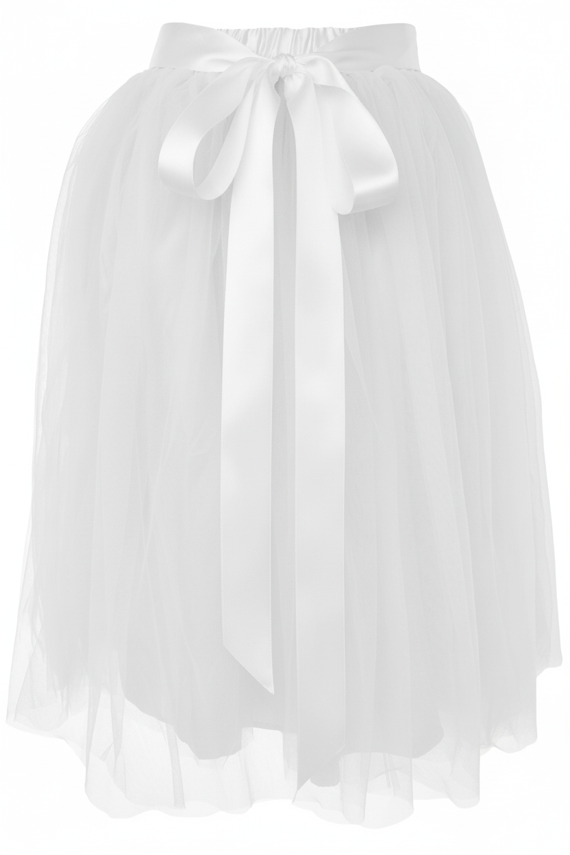 Women A-line Knee Length Tutu Tulle Skirt - Regular and Plus Size