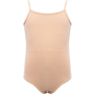 Dancina Cotton Camisole Leotard Camisole with Full Front Lining in Beige