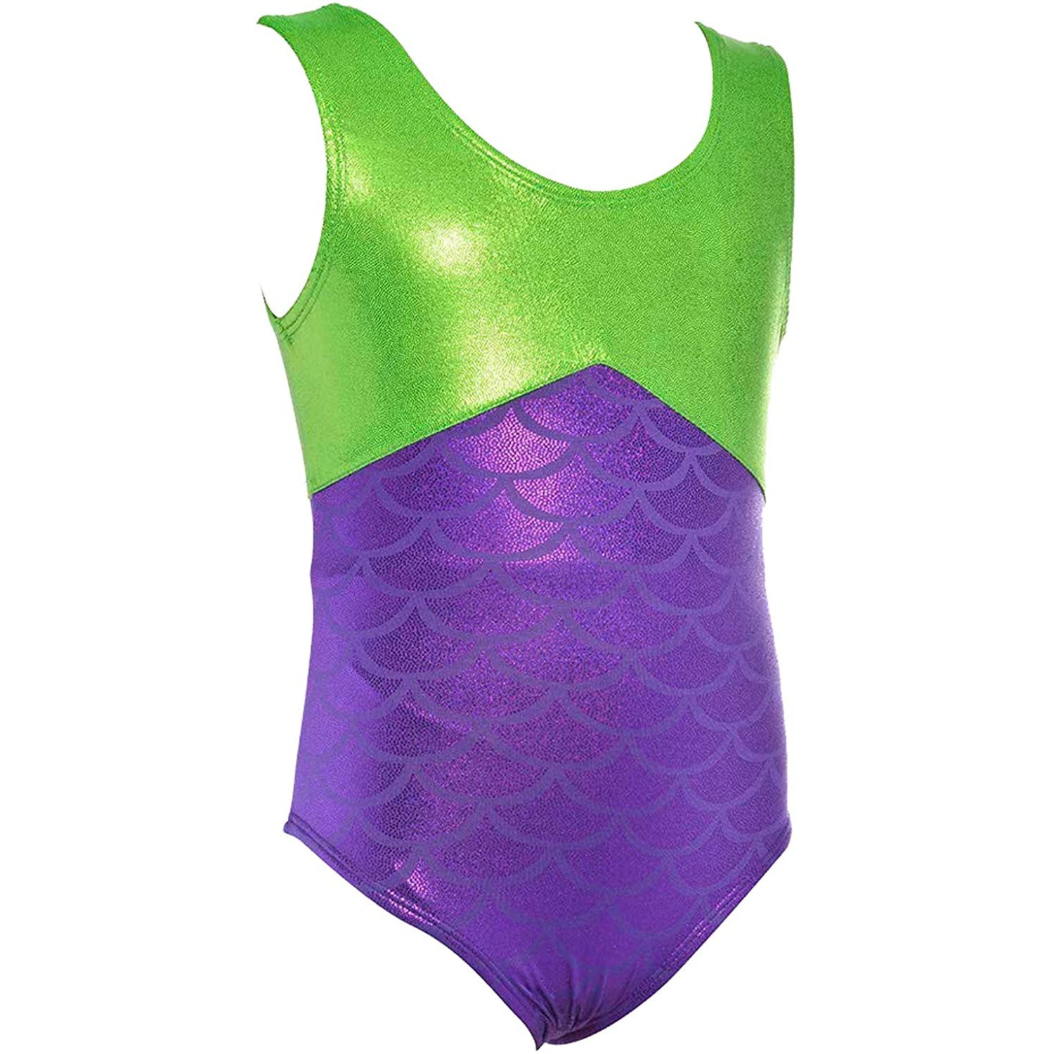 Gymnastics Leotards for Girls "Mermaid Purple" (Ages 3-12)