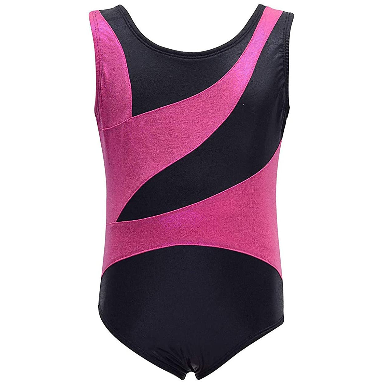 Gymnastics Leotards for Girls "Pink Black Gem" (Ages 3-12)