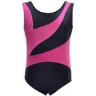 Gymnastics Leotards for Girls "Pink Black Gem" (Ages 3-12)